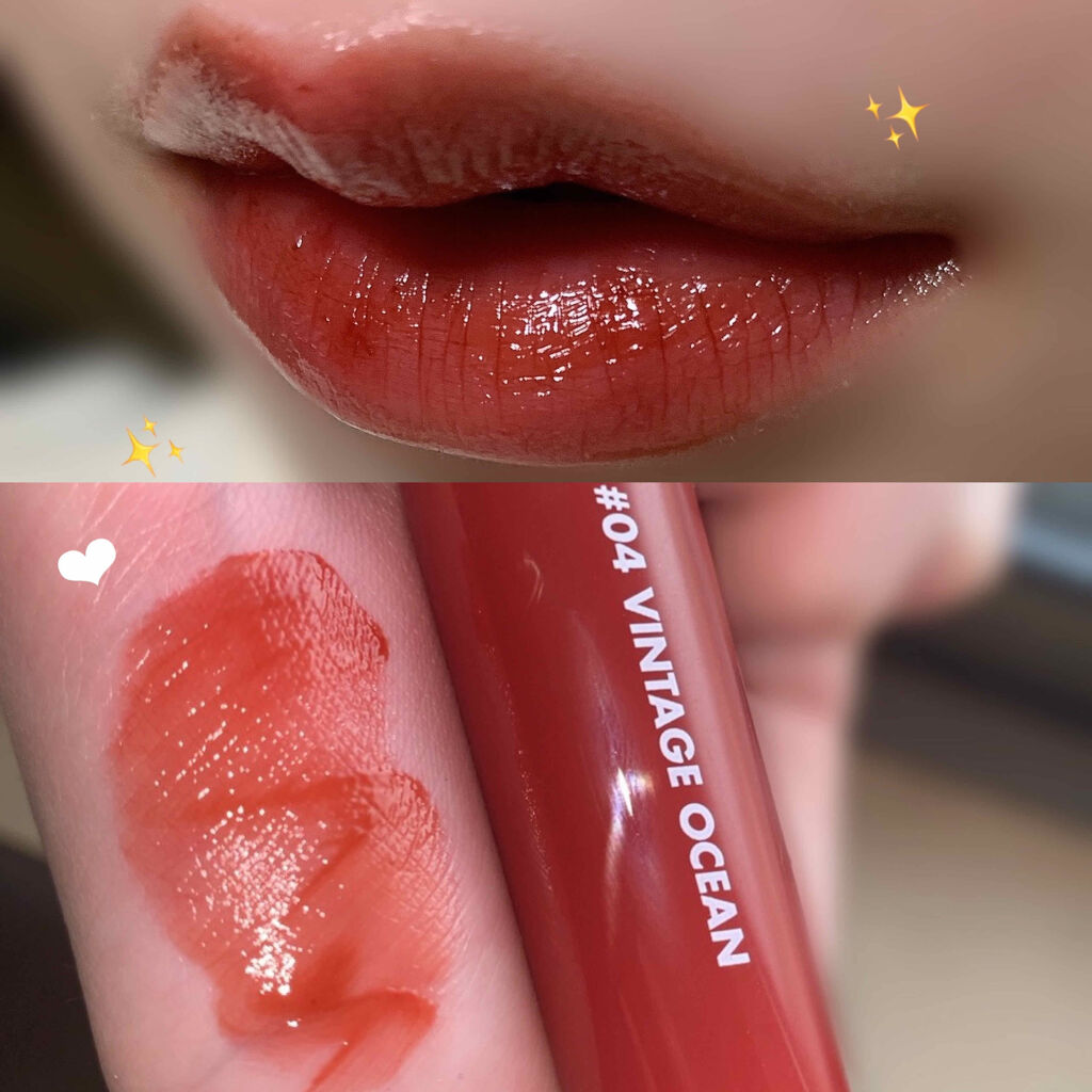 グラスティングウォーターティント/rom&nd/リップティントを使ったクチコミ（1枚目）