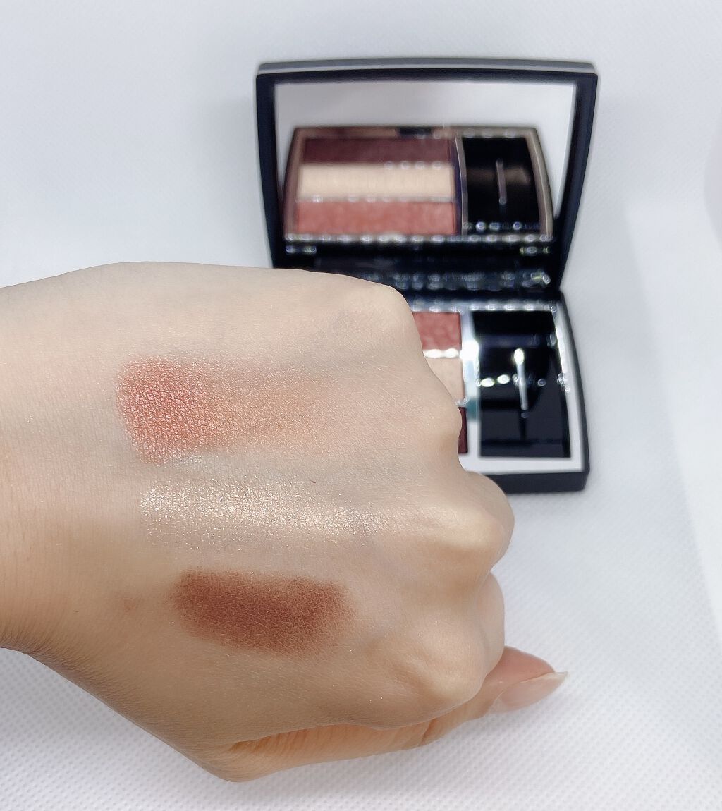 トリオ ブリック パレット＜ピュア グロウ＞/Dior/アイシャドウパレットを使ったクチコミ（2枚目）