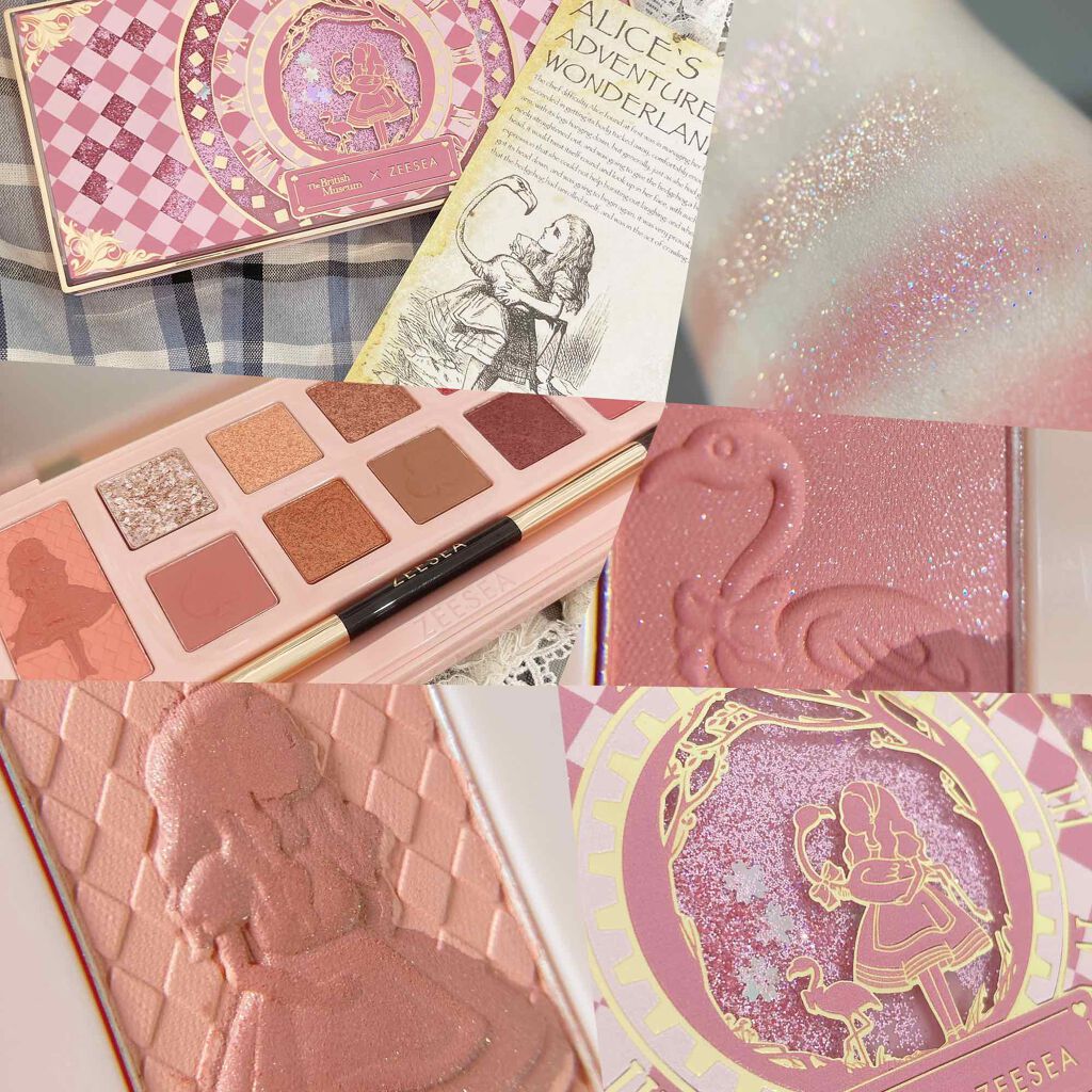 アリスドリームランドシリーズ 12色アイシャドウパレット(ZEESEA×大英博物館)/ZEESEA/アイシャドウパレットを使ったクチコミ(10枚目)