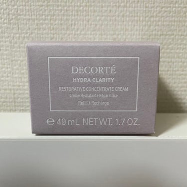 イドラクラリティ　コンセントレート クリーム 50g(付けかえ)/DECORTÉ/フェイスクリームを使ったクチコミ（1枚目）