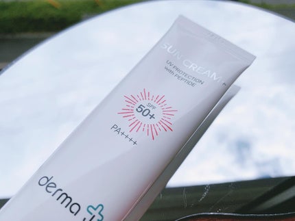 サンクリーム+/ DermaJ/日焼け止めクリームを使ったクチコミ(1枚目)
