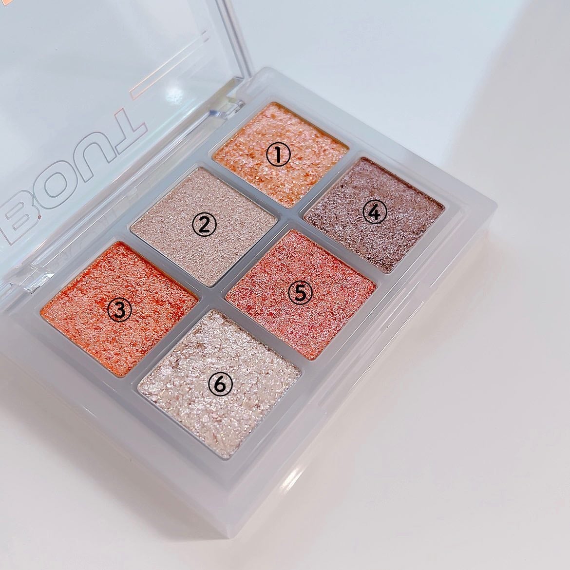 オーマイグリッターポップ/ABOUT TONE/アイシャドウパレットを使ったクチコミ(3枚目)