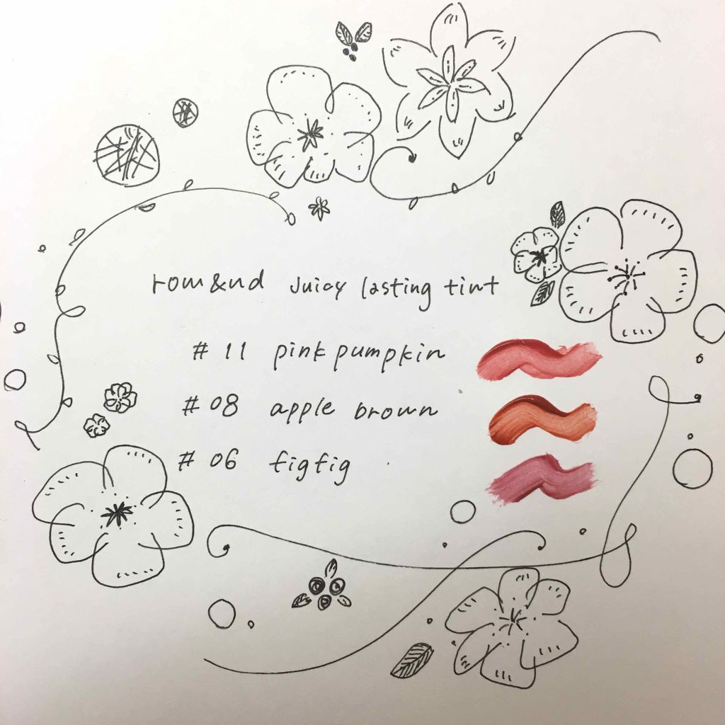 ジューシーラスティングティント/rom&nd/リップティントを使ったクチコミ（2枚目）