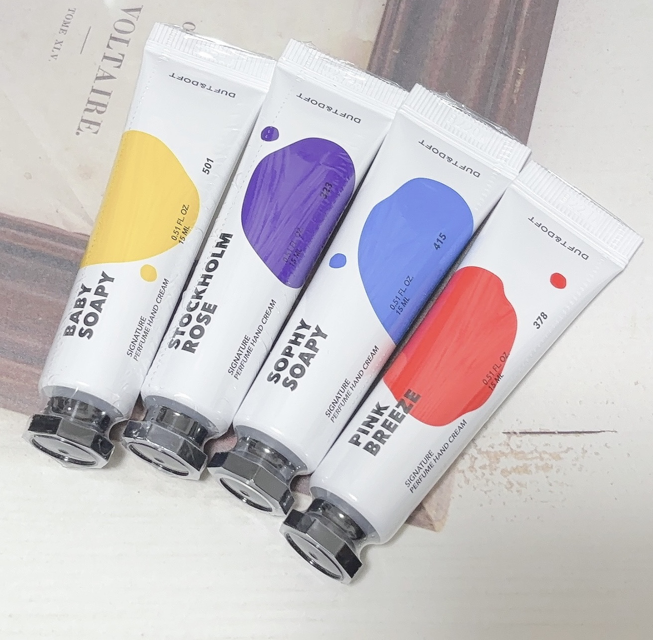 シグネチャーパフュームハンドクリームミニチュアギフトセット/DUFT&DOFT/ハンドクリームを使ったクチコミ（1枚目）