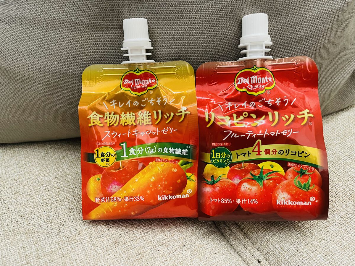 リコピンリッチフルーティトマトゼリー/デルモンテ/ゼリー飲料を使ったクチコミ（1枚目）
