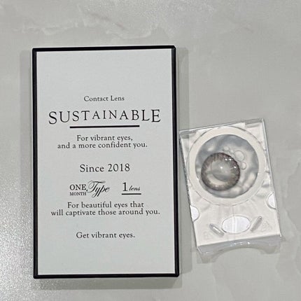 SUSTAINABLE 1month color  サステイナブル ワンマンス カラー/SUSTAINABLE/1ヶ月(1MONTH)カラコンを使ったクチコミ(2枚目)