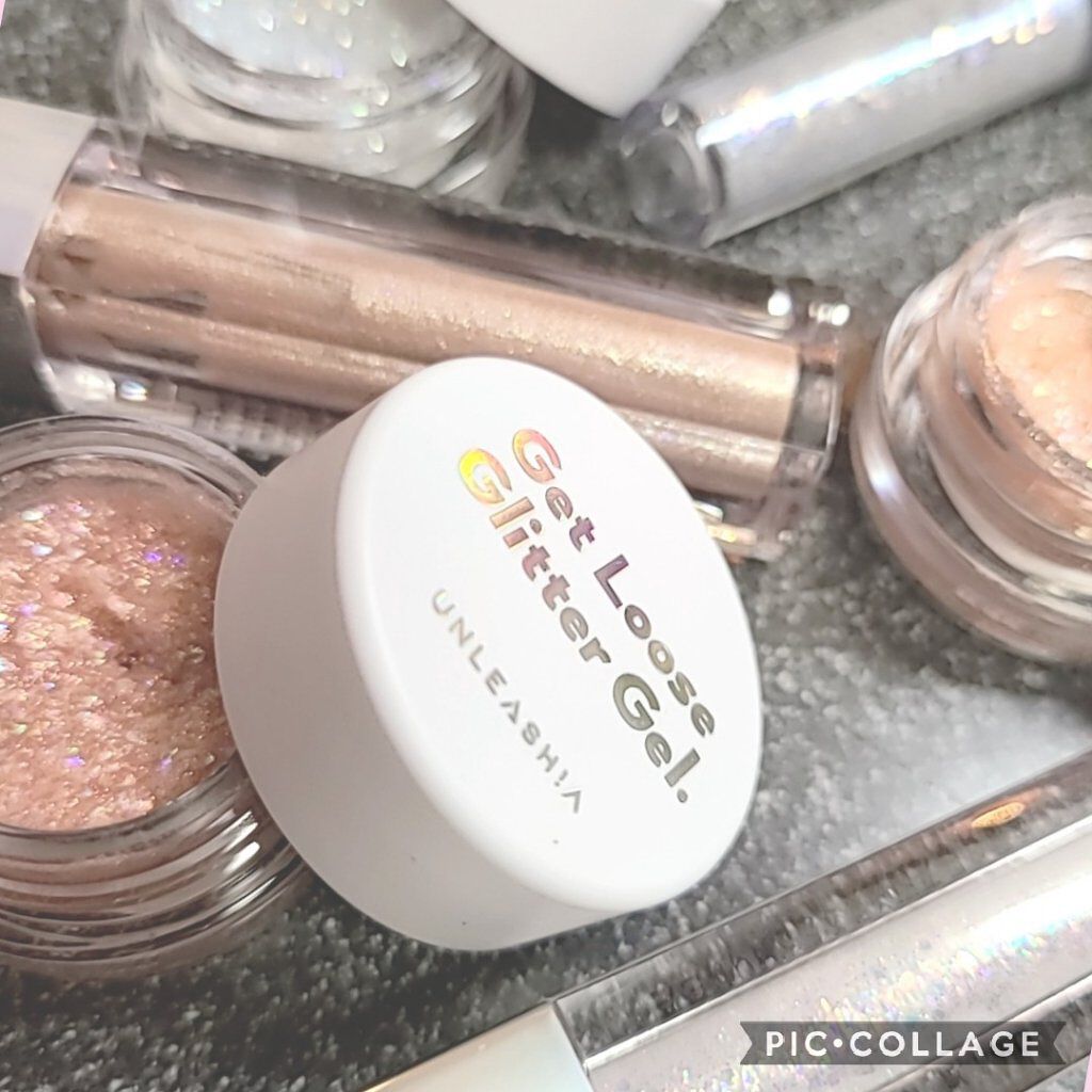 ゲットルーズグリッタージェル/unleashia/グリッターを使ったクチコミ（3枚目）