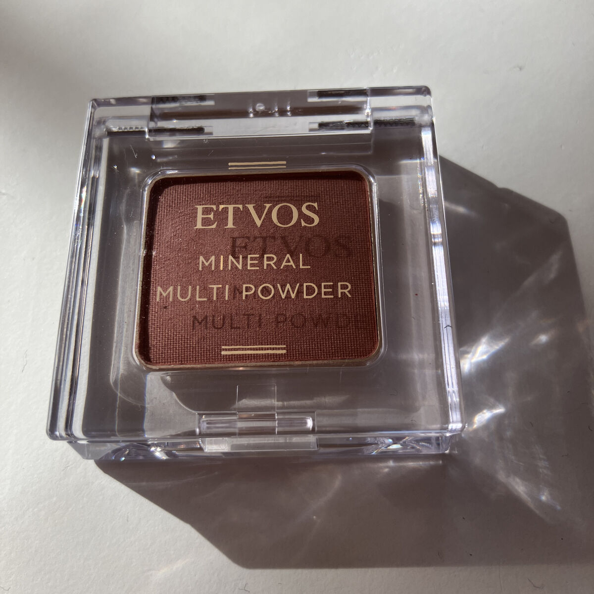 ミネラルマルチパウダー トープピンク/エトヴォス/単色アイシャドウを使ったクチコミ（1枚目）