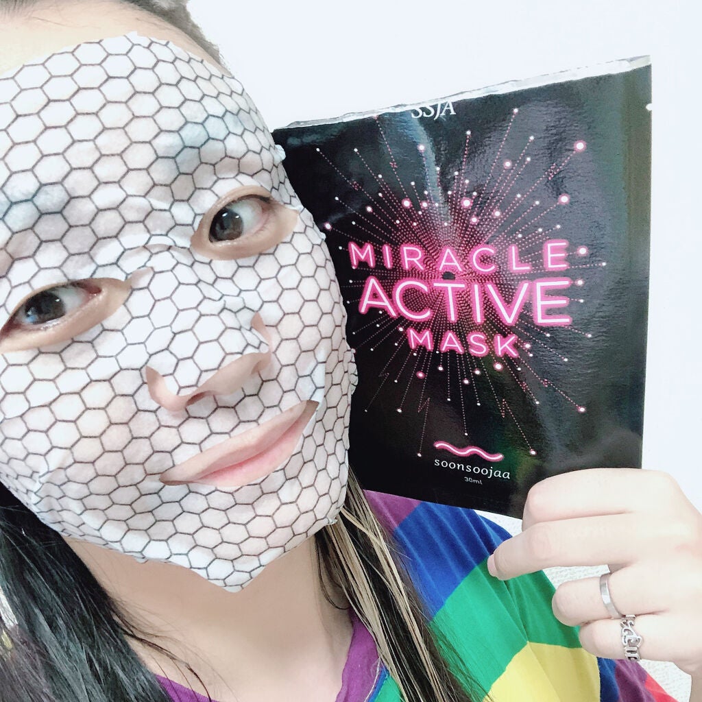 ミラクルアクティブマスク/soonsoojaa/シートマスク・パックを使ったクチコミ(3枚目)