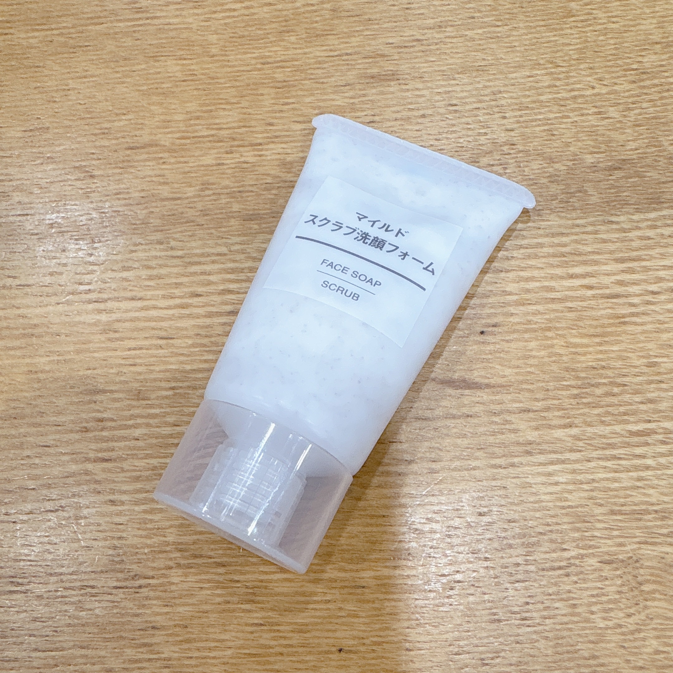 マイルドスクラブ洗顔フォーム/無印良品/スクラブ・ゴマージュを使ったクチコミ（2枚目）