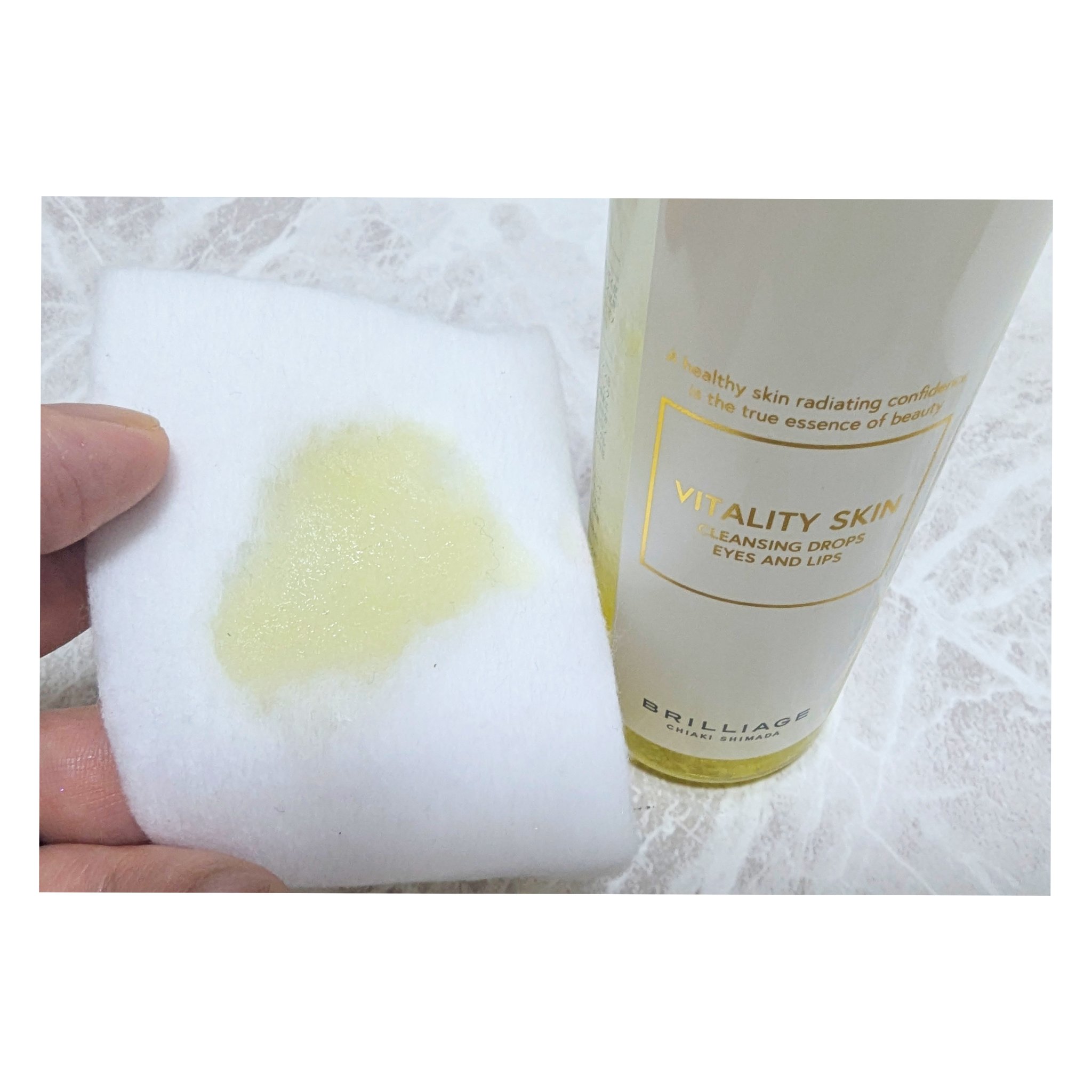 バイタリティ スキン クレンジングドロップス (クレンジングウォーター)/ブリリアージュ/クレンジングウォーターを使ったクチコミ（2枚目）