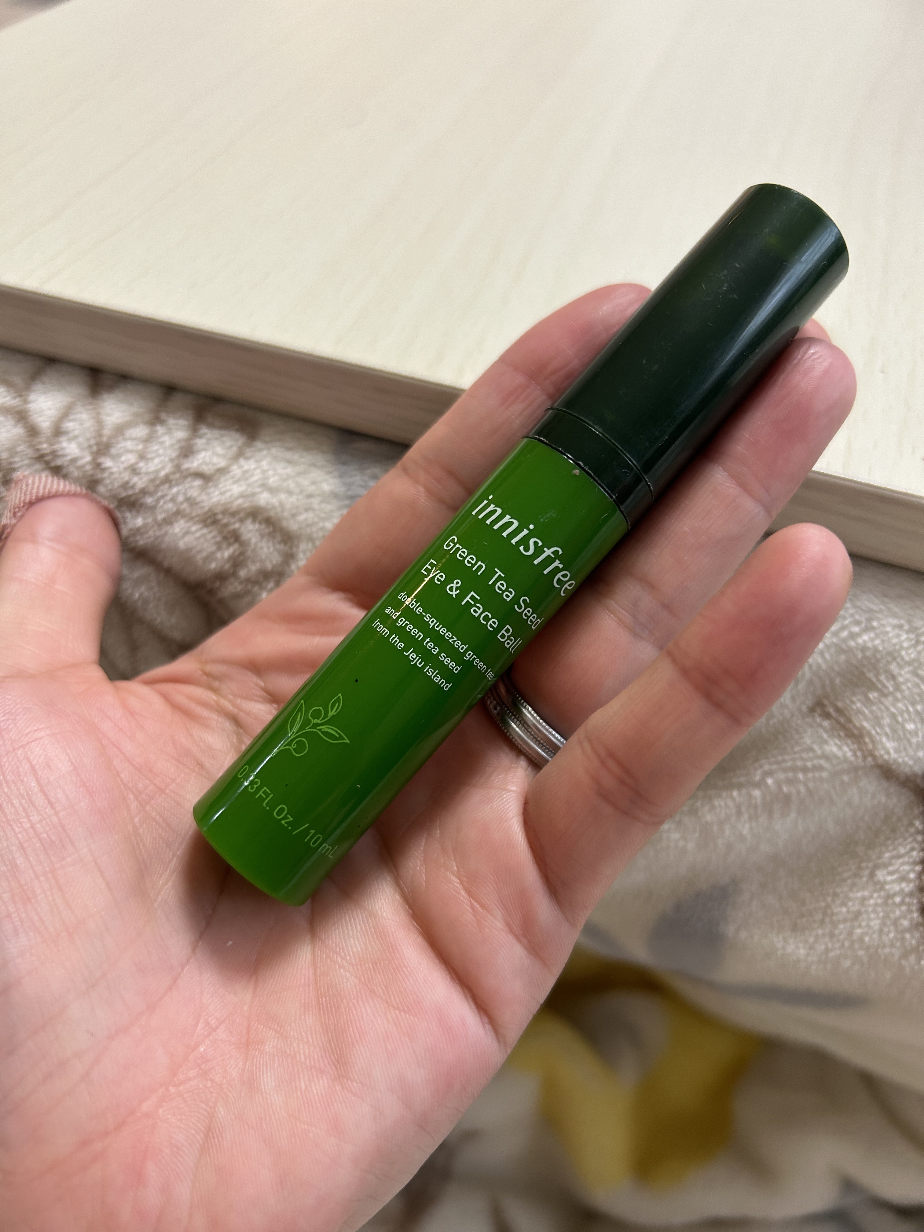 グリーンティーシード モイスト アイ＆フェイスボール/innisfree/美容液を使ったクチコミ（1枚目）