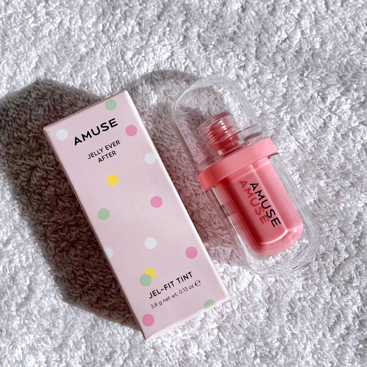 ジェルフィットティント/AMUSE/リップティントを使ったクチコミ（1枚目）