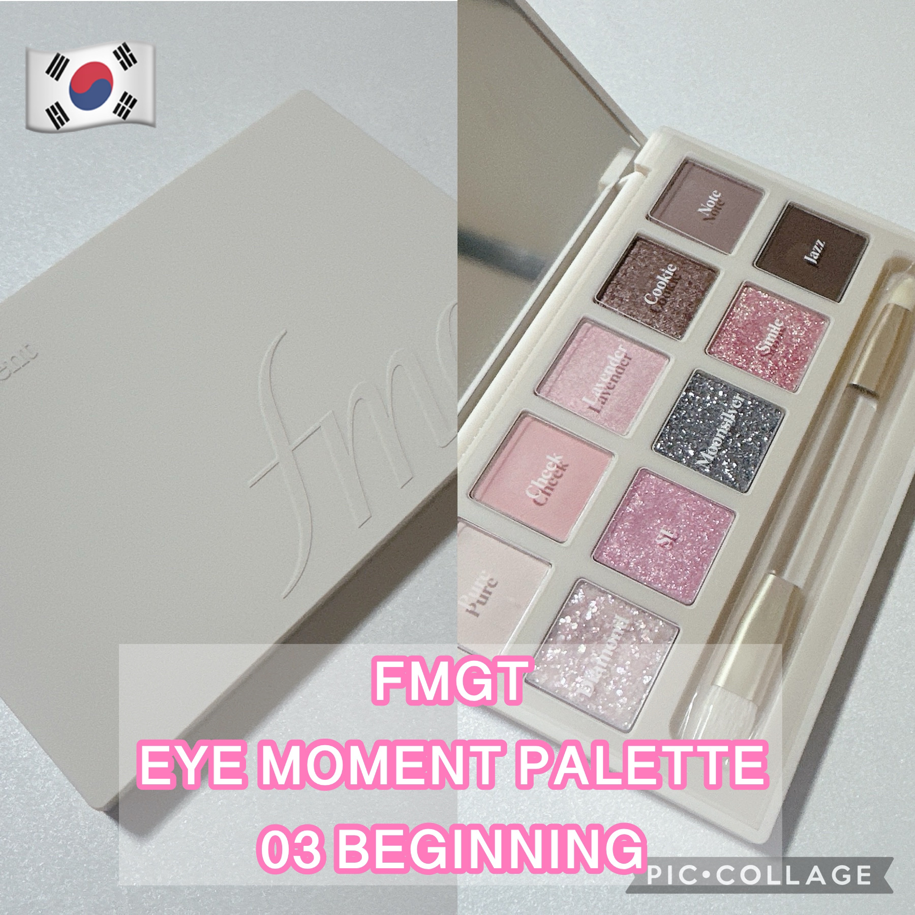 アイモーメント10色パレット 8g/THE FACE SHOP/アイシャドウパレットを使ったクチコミ（1枚目）