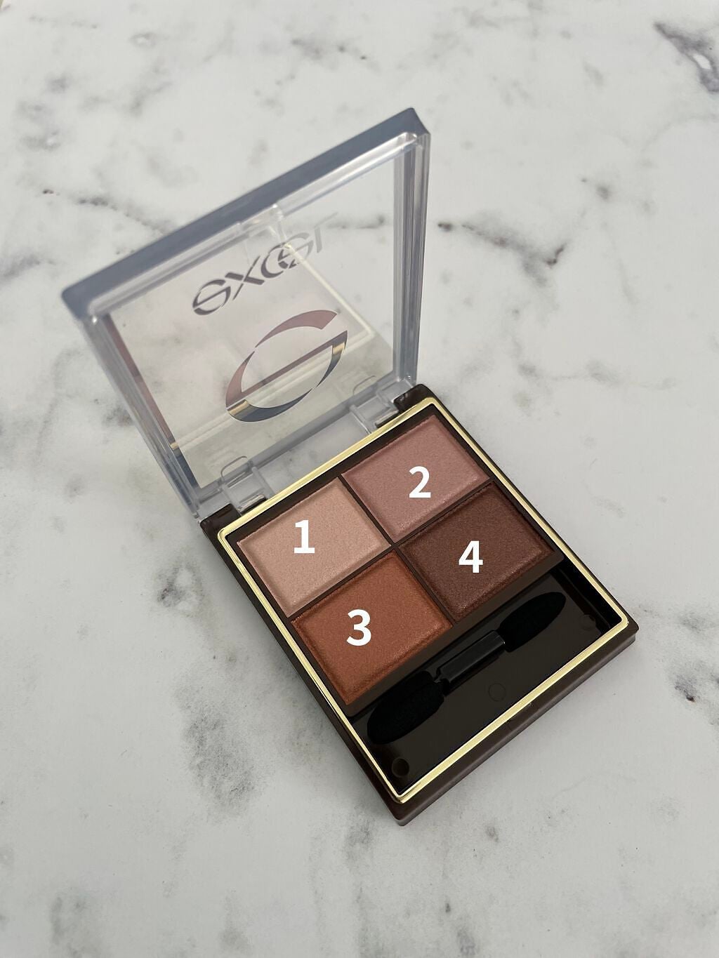 スキニーリッチシャドウ/excel/アイシャドウパレットを使ったクチコミ(2枚目)