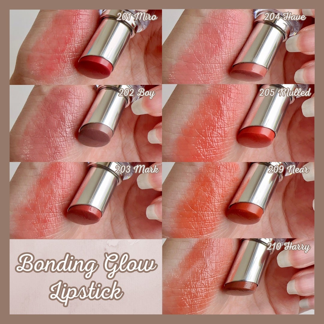 ボンディンググロウリップスティック/Laka/口紅を使ったクチコミ(4枚目)