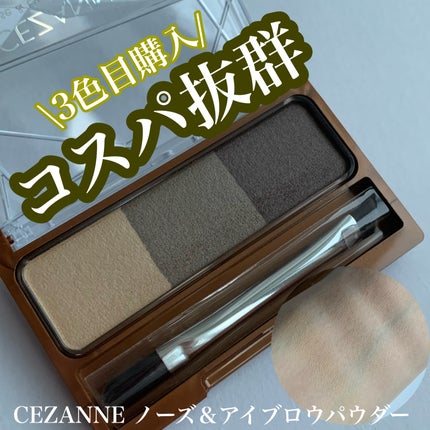 ノーズ&アイブロウパウダー/CEZANNE/パウダーアイブロウを使ったクチコミ(1枚目)