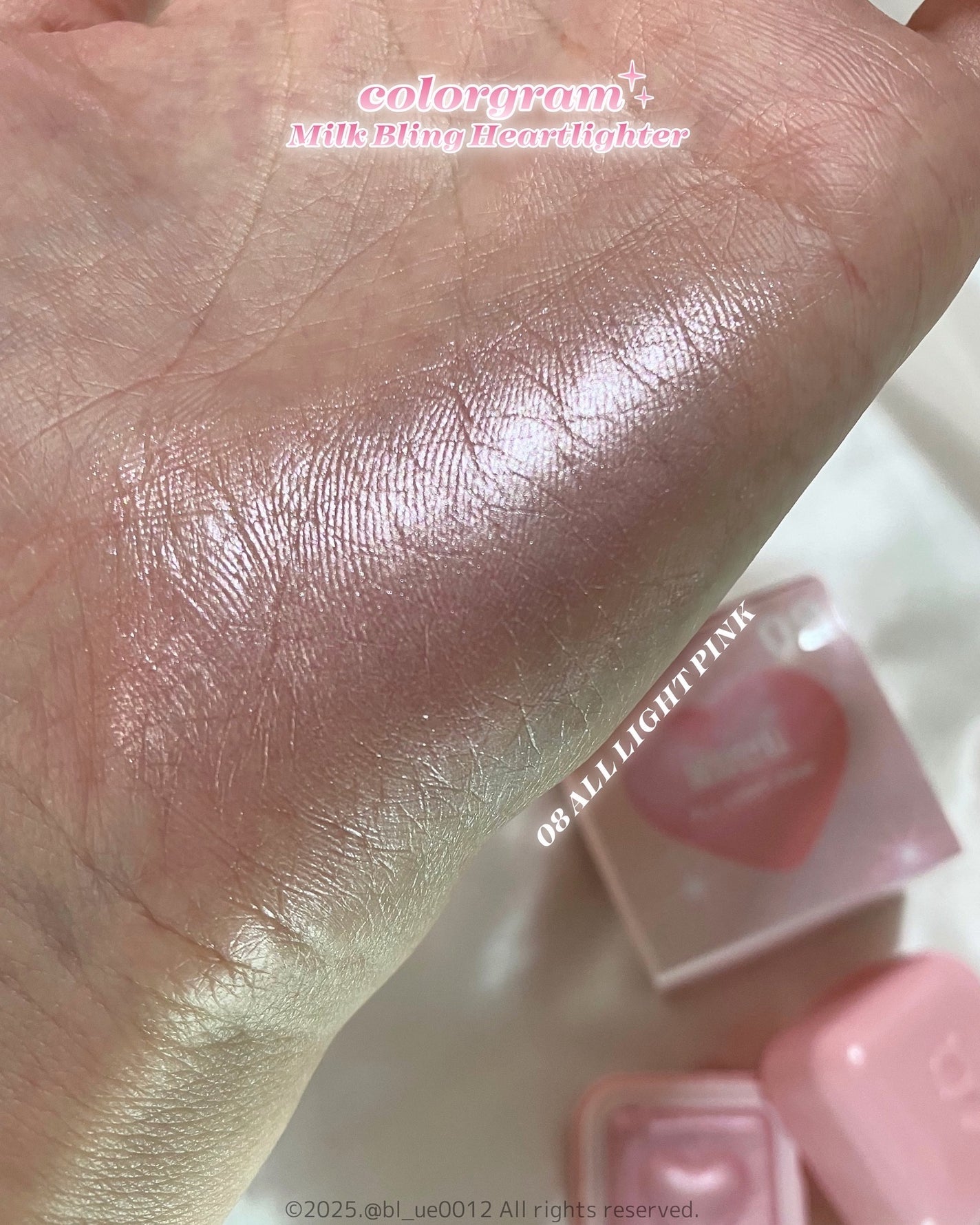 ミルクブリンハートライター/Colorgram/パウダーハイライトを使ったクチコミ(5枚目)