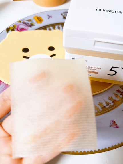 5番 白玉グルタチオンCフィルムパッド/numbuzin/トナーパッドを使ったクチコミ(1枚目)