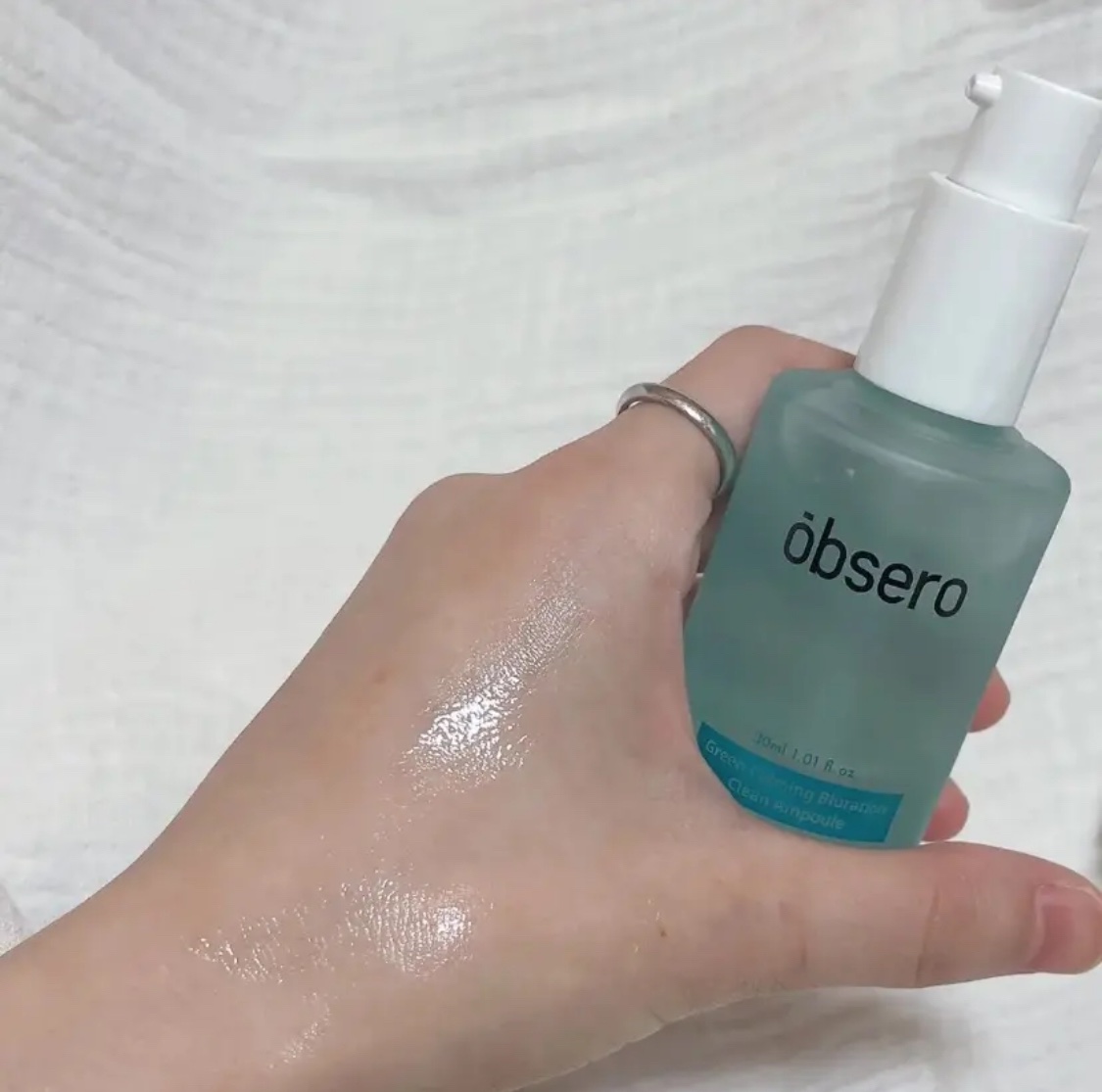 グリーンカーミングブルーレーションクリーンアンプル/obsero/美容液を使ったクチコミ（1枚目）