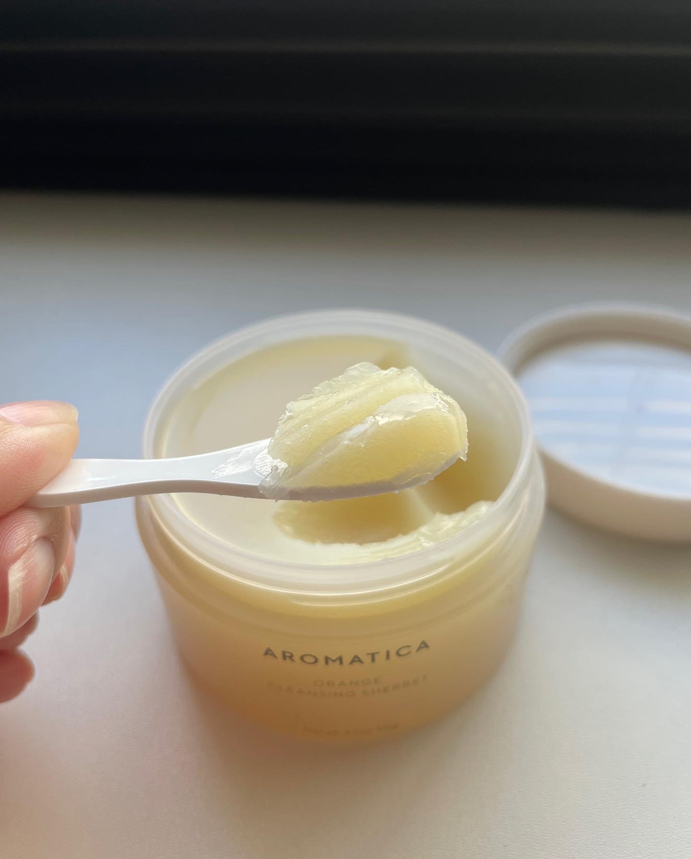 オレンジクレンジングシャーベット/AROMATICA/クレンジングバームを使ったクチコミ(2枚目)