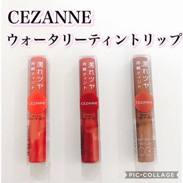 ウォータリーティントリップ/CEZANNE/口紅を使ったクチコミ（1枚目）