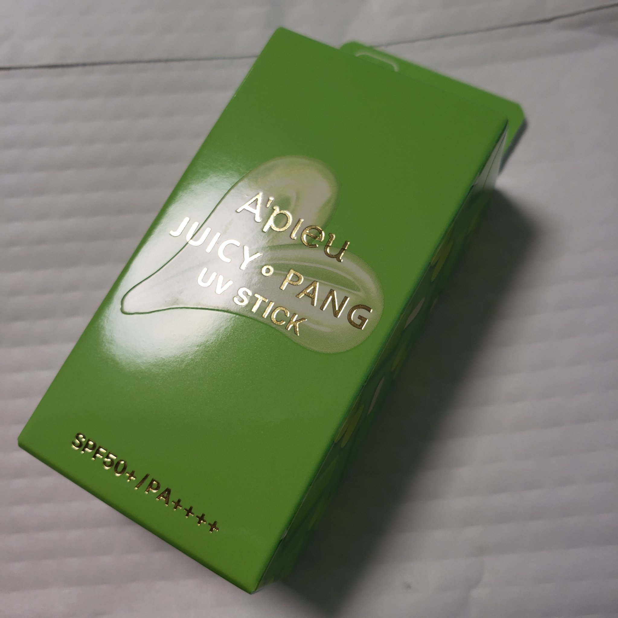 アピュー ジューシーパン UVスティック GR01 マスカットバー/A’pieu/日焼け止め・UVケアを使ったクチコミ（1枚目）