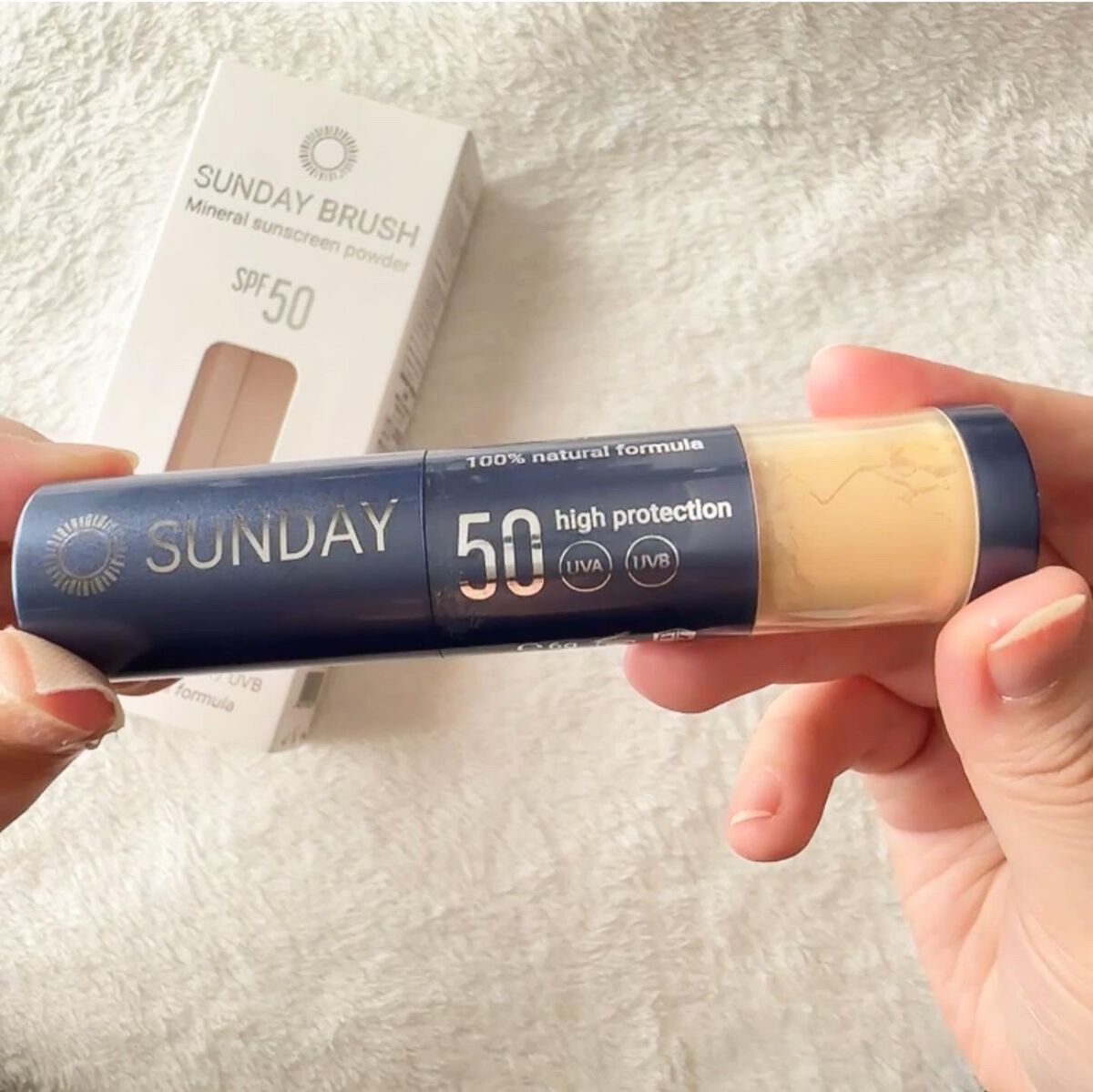 SUNDAY BRUSH /SUNDAY BRUSH/日焼け止めパウダーを使ったクチコミ（2枚目）