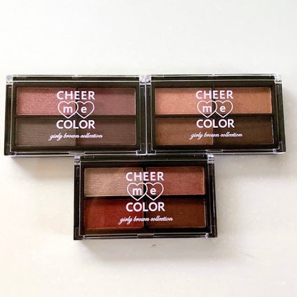 CHEER me COLOR アイシャドウ/セリア/アイシャドウパレットを使ったクチコミ(1枚目)