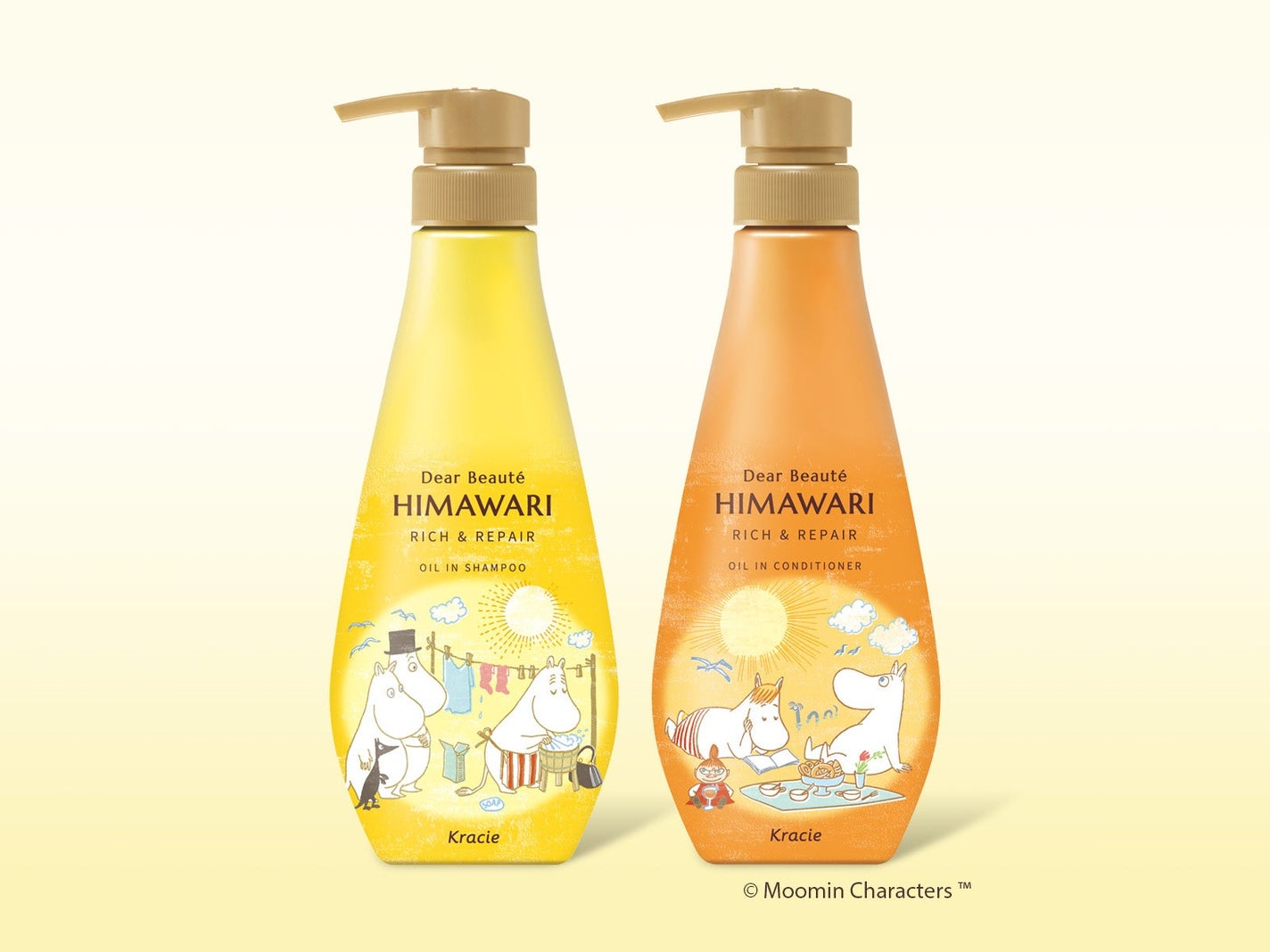 オイルインシャンプー/オイルインコンディショナー(リッチ&リペア) ムーミンデザインセット(400mL+400g)