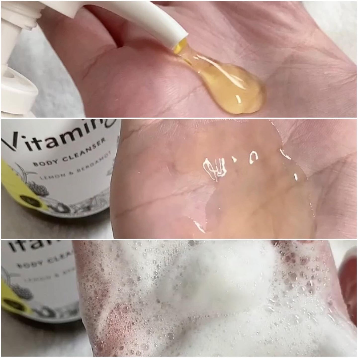 リフレッシングボディソープ(レモン&ベルガモットの香り)/Vitaming/ボディソープを使ったクチコミ(4枚目)