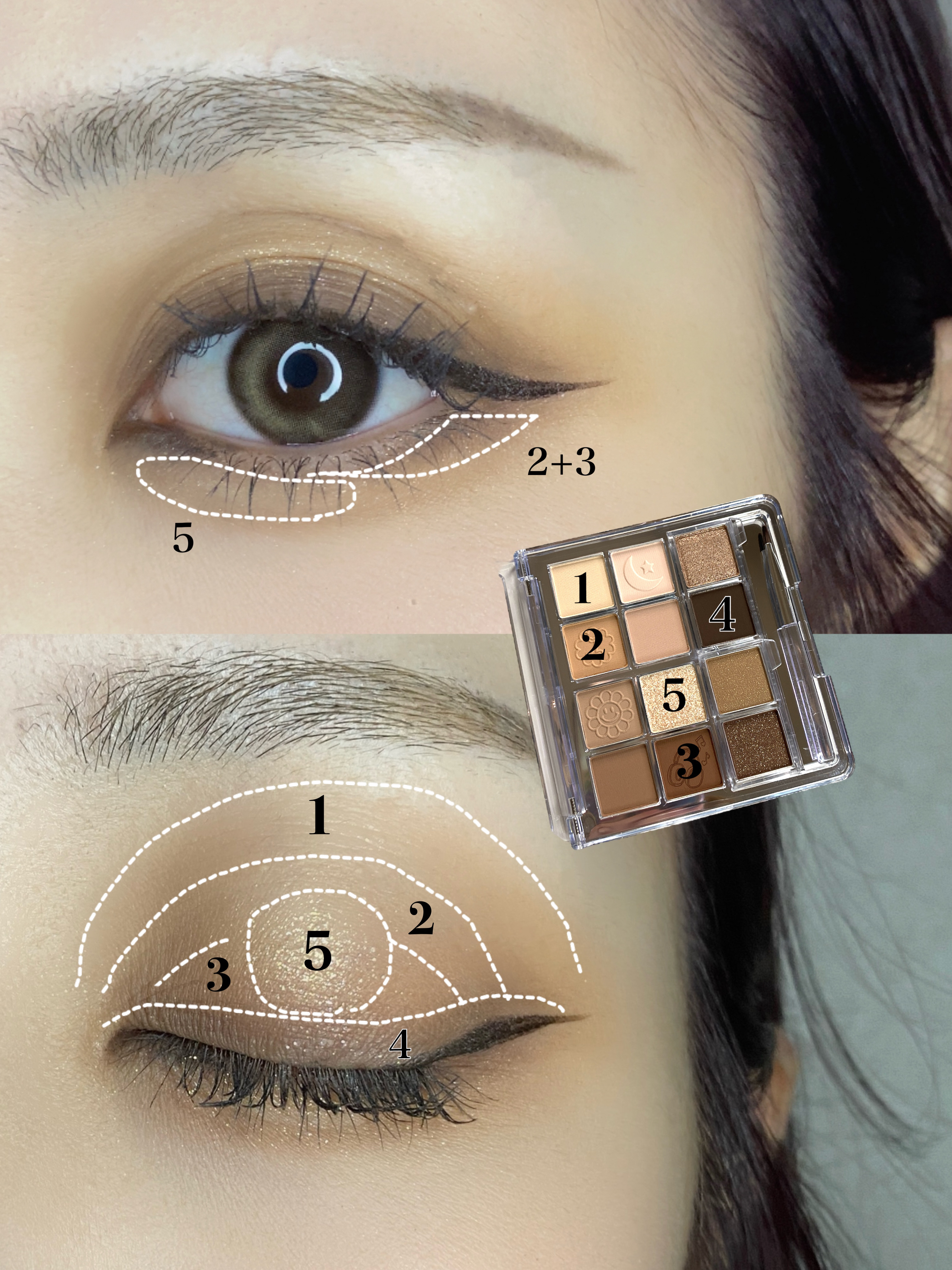 マイベストトーンアイパレット マイベストトーンアイパレット I  /ETUDE/アイシャドウパレットを使ったクチコミ（2枚目）