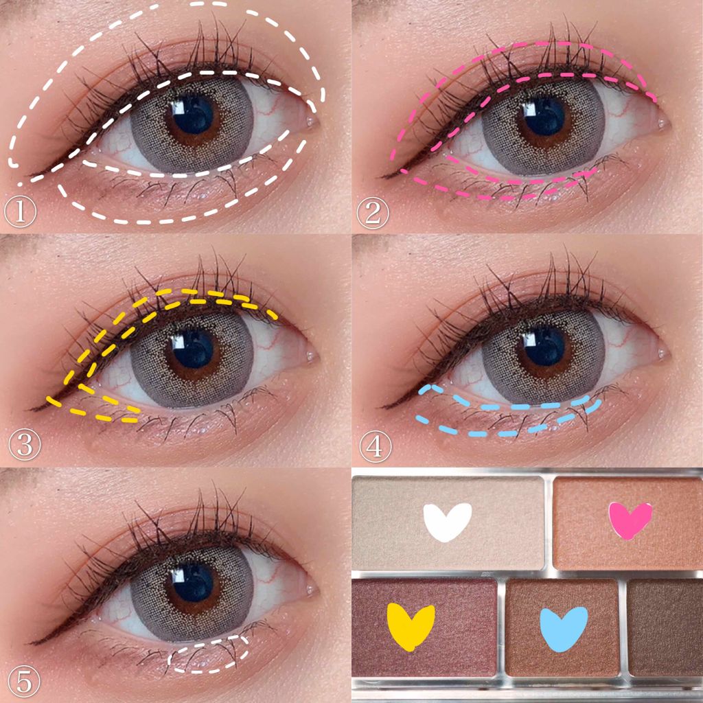 パーフェクトマルチアイズ 06 ロマンスベージュ/キャンメイク/アイシャドウパレットを使ったクチコミ（2枚目）