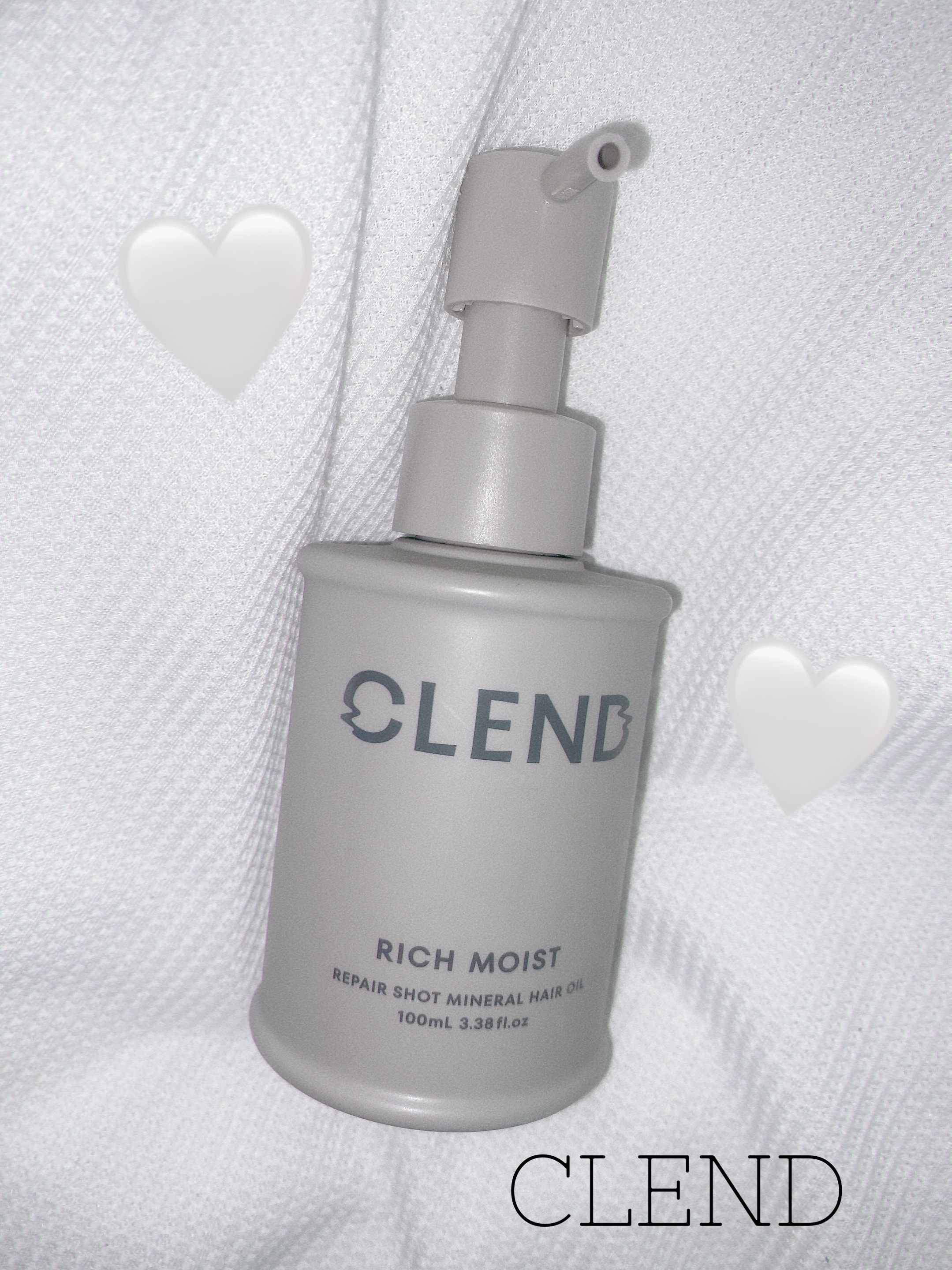 クレンド リッチモイスト リペアショット ミネラル ヘアオイル/CLEND/ヘアオイルを使ったクチコミ（1枚目）