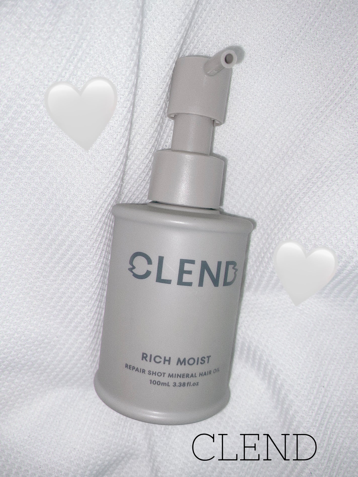 クレンド リッチモイスト リペアショット ミネラル ヘアオイル/CLEND/ヘアオイルを使ったクチコミ(1枚目)