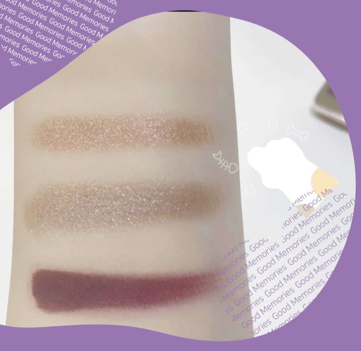 アニマルアイシャドウ(4シェード) 08 縁結び御守/ZEESEA/アイシャドウパレットを使ったクチコミ（2枚目）