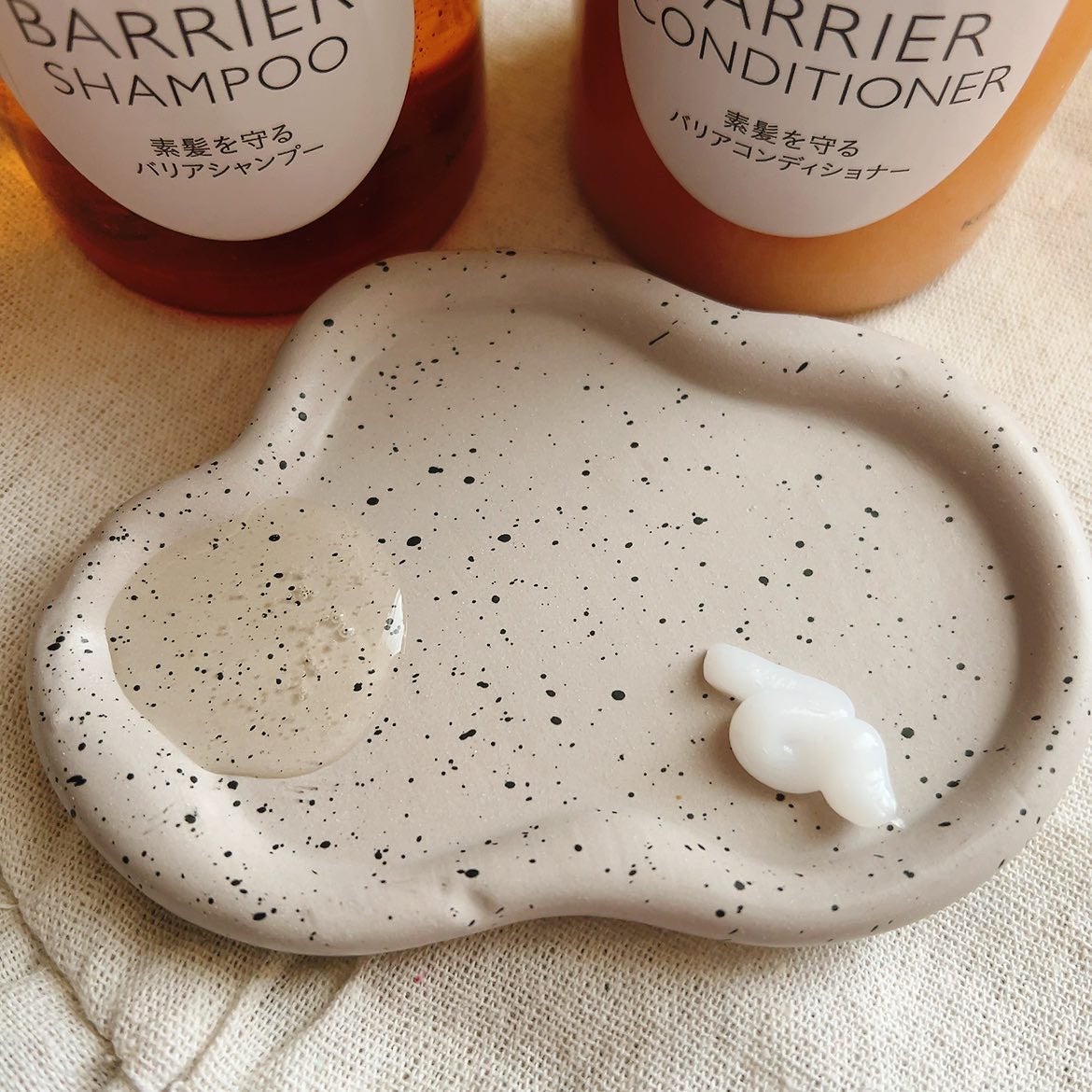 ザビューティ 髪のキメ美容素髪を守る バリアシャンプー/コンディショナー/エッセンシャル/シャンプー・コンディショナーを使ったクチコミ(2枚目)
