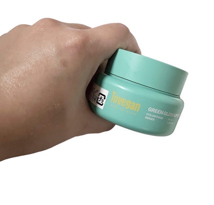 カラーフードシリーズグリーングロウアップクリーム/Tovegan/フェイスクリームを使ったクチコミ(4枚目)