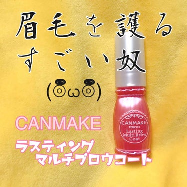 どうも、毛穴おばけの砂漠油田です。
今日はみんな大好きキャンメイクのお品〜💕

◆CANMAKE ラスティングマルチブロウコート

私みたいな油田持ちは夕方過ぎると眉毛が麻呂になりますの(⌾ຶັ໋ົ௰⌾