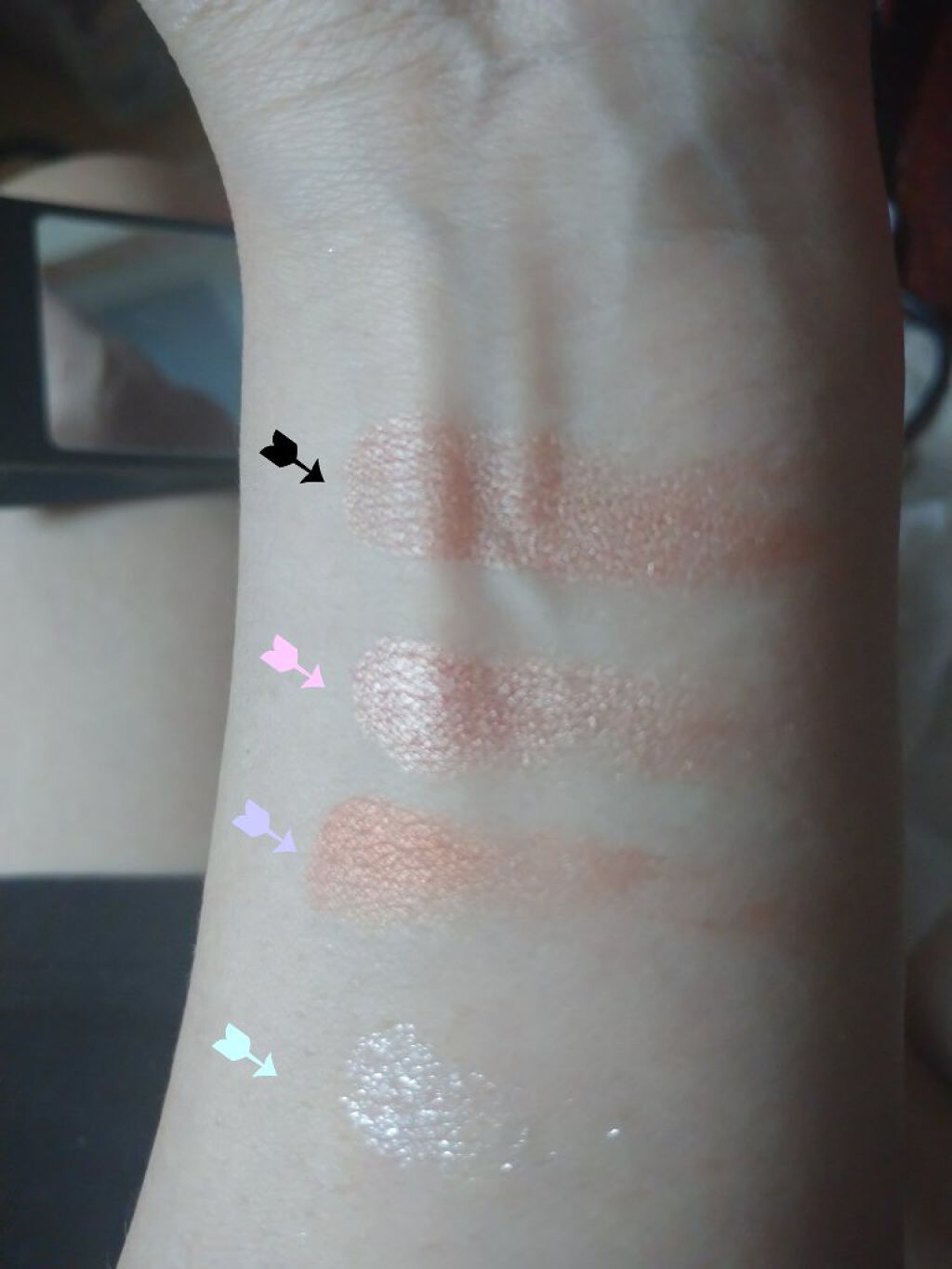 UR GLAM　BLOOMING EYE COLOR PALETTE/U R GLAM/アイシャドウパレットを使ったクチコミ（2枚目）