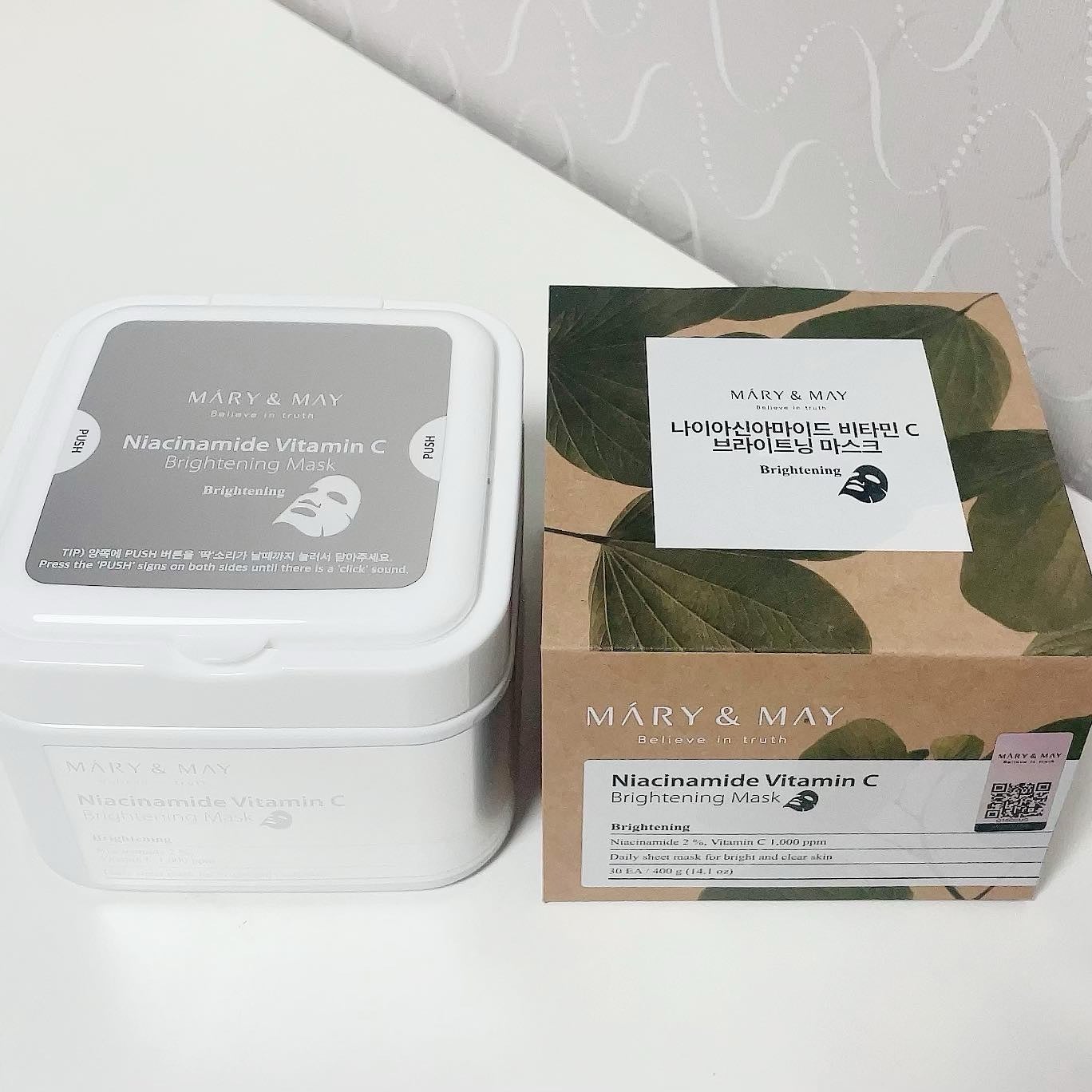 ナイアシンアミドビタミンC ブライトニングマスク/MARY&MAY/シートマスク・パックを使ったクチコミ(1枚目)