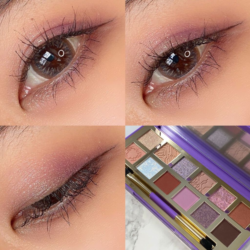 Hexze PRO流れ星釉薬12色アイシャドウ/HEXZE(ヘックスゼ)/アイシャドウパレットを使ったクチコミ(7枚目)