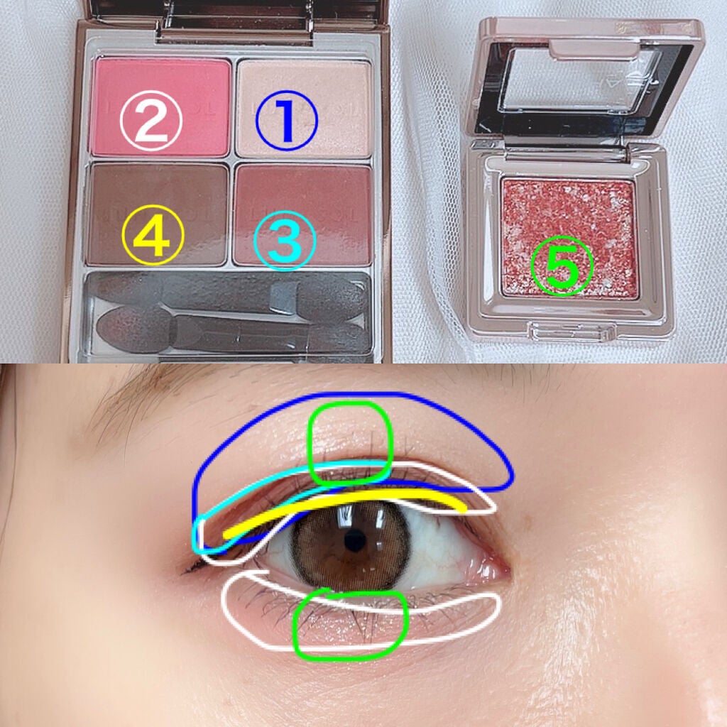 マカロングロウアイズ/LUNASOL/アイシャドウパレットを使ったクチコミ(2枚目)