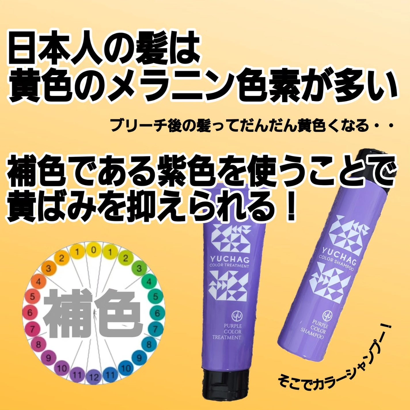 ユチャ カラーシャンプー/カラートリートメント/YUCHAG/市販シャンプーを使ったクチコミ(2枚目)