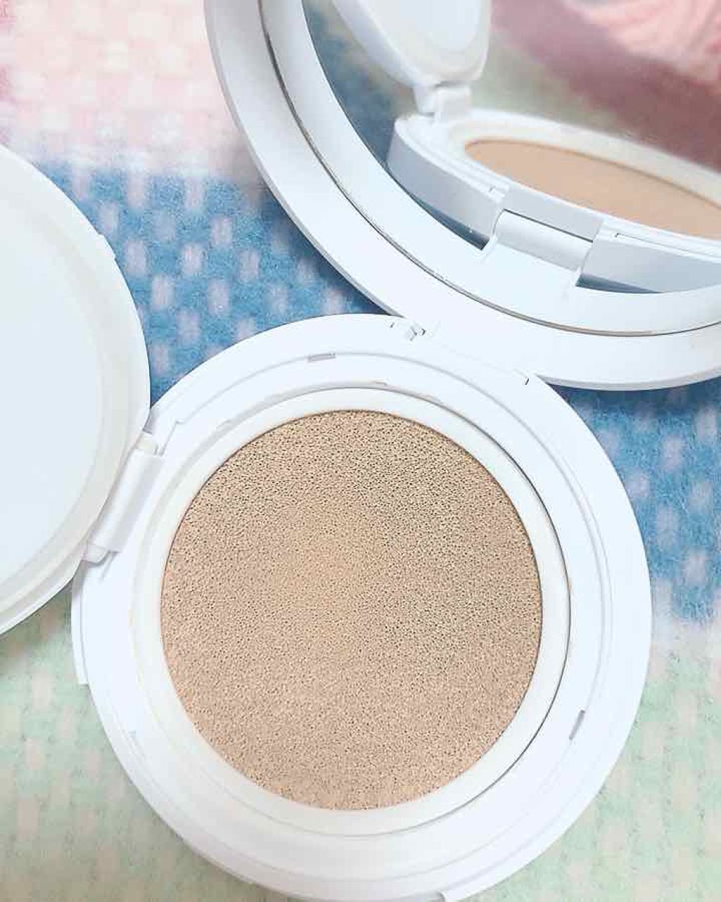 エニークッション オールデイパーフェクト バニラ/ETUDE/クッションファンデーションを使ったクチコミ（3枚目）