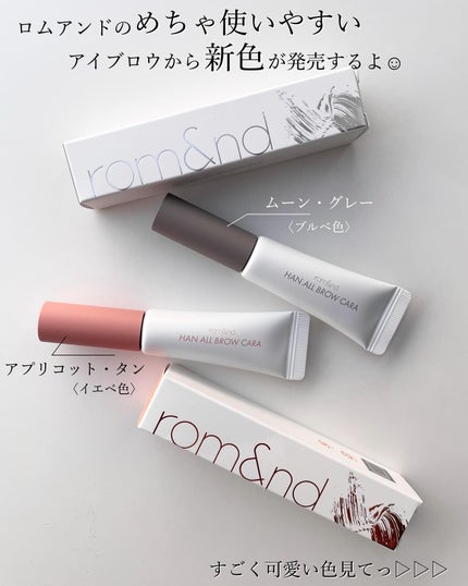 ハンオールブロウカラ/rom&nd/眉マスカラを使ったクチコミ(2枚目)