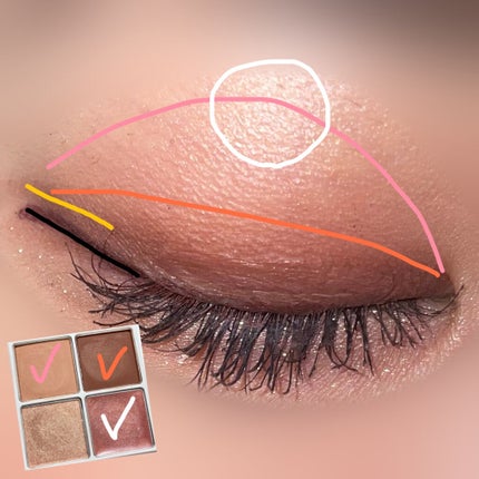 THE アイパレR/b idol/アイシャドウパレットを使ったクチコミ(4枚目)