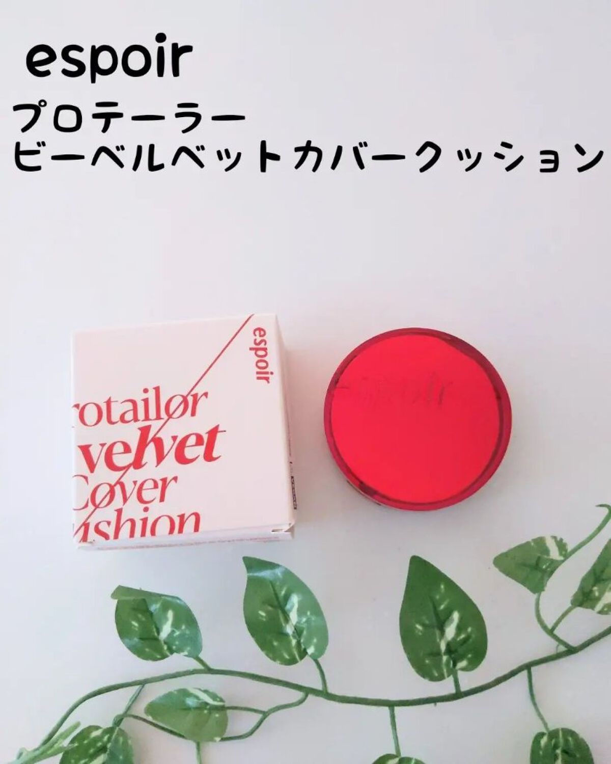 プロテーラービーベルベットカバークッション/espoir/クッションファンデーションを使ったクチコミ（1枚目）