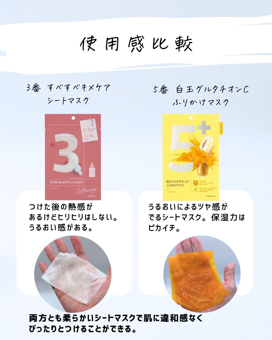 とまと村長@化粧品研究者 on LIPS 「人気のシートマスクの比較!番号によって作用が違うナンバーズイン..」(8枚目)