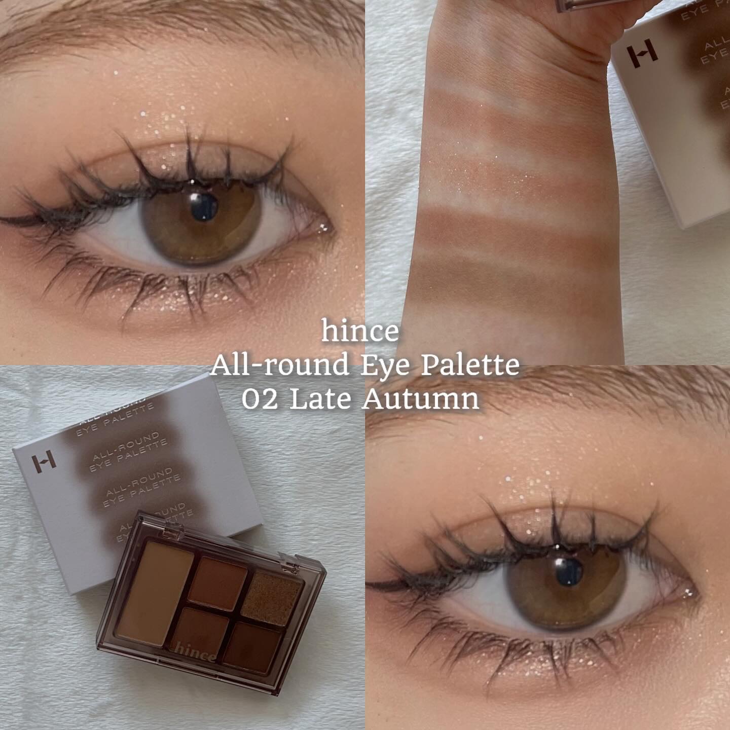 オールラウンドアイパレット 02 レイト・オータム/hince/マルチパレットを使ったクチコミ（2枚目）